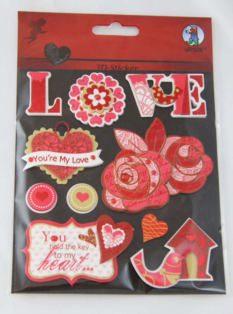 3D-Sticker "Sweetheart"