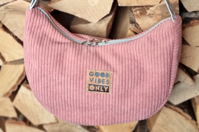 Bananentasche Cord, Größe S, rosa