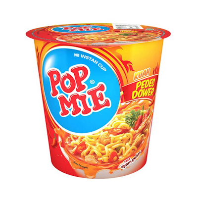 Indomie pop mie kuah pedes dower ayam pedas (Indomarket)