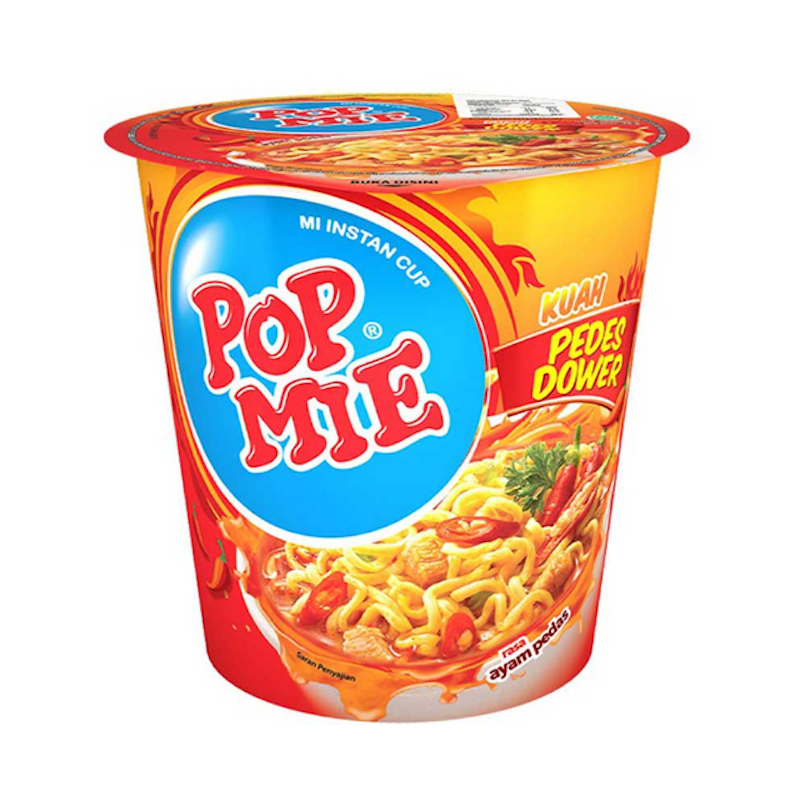 Indomie pop mie kuah pedes dower ayam pedas (Indomarket)