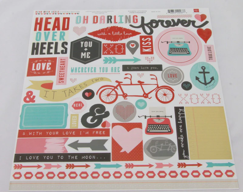 Scrapbook-Set "Head over Heels"