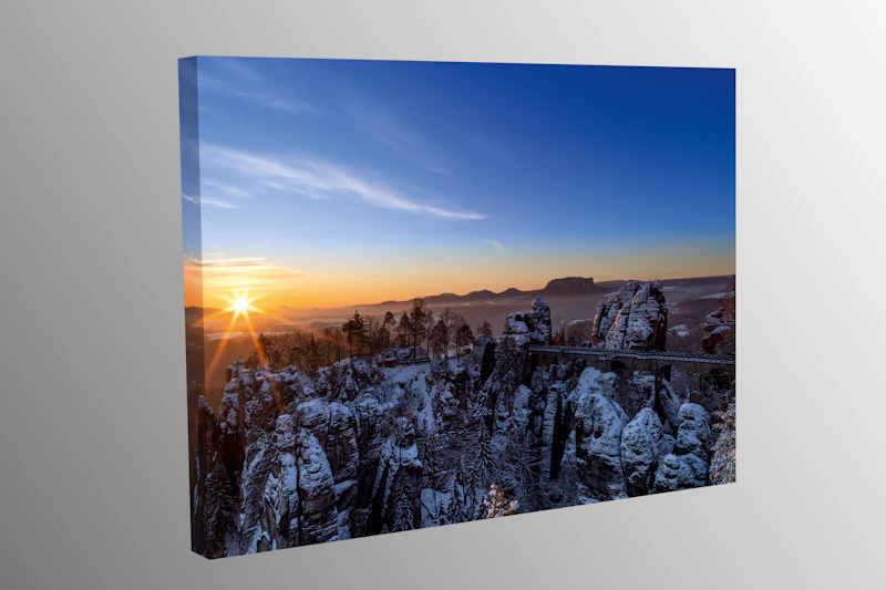 Die Bastei zum Sonnenaufgang