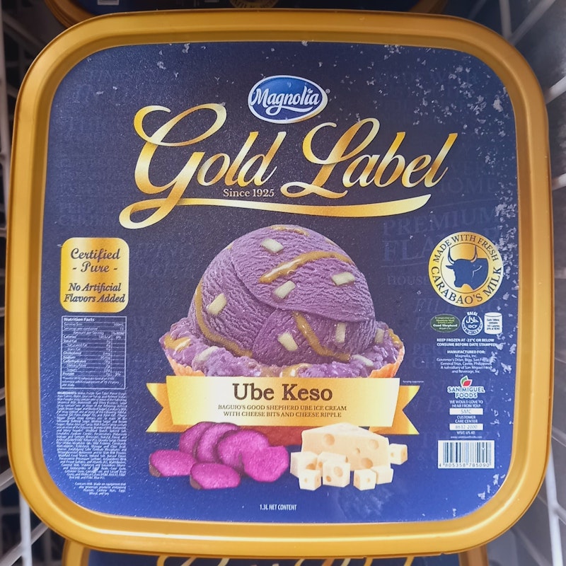 Ube Keso Ice cream 1.3L/Box (Na)