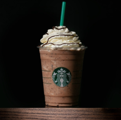 Icy chocolate sprinkles cream smoothie (Starbucks) 