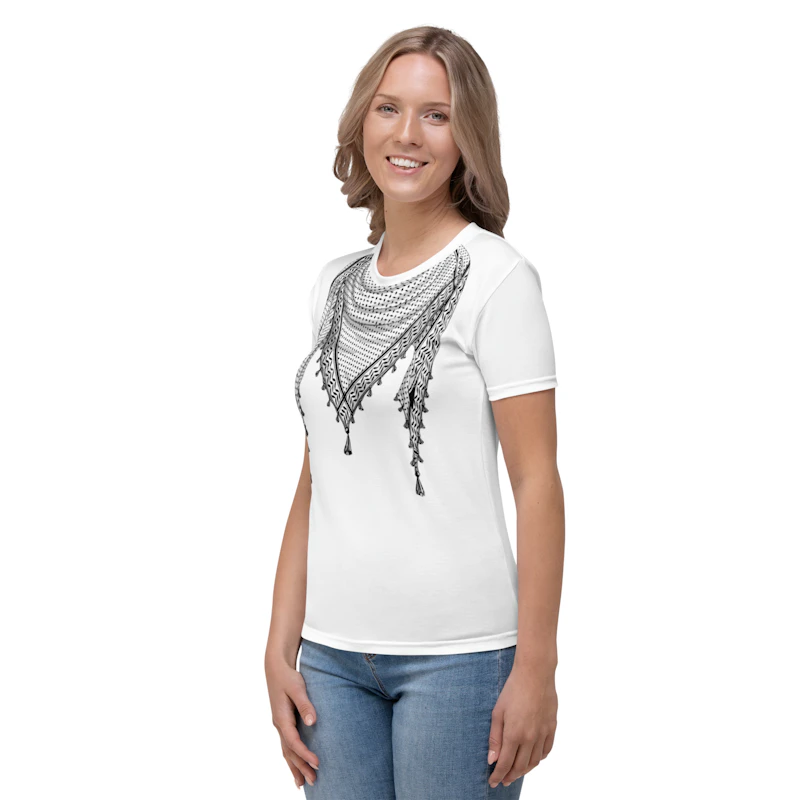 Palestine symbol keffiyeh style women