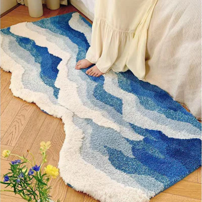Sea Wave 3D Rug