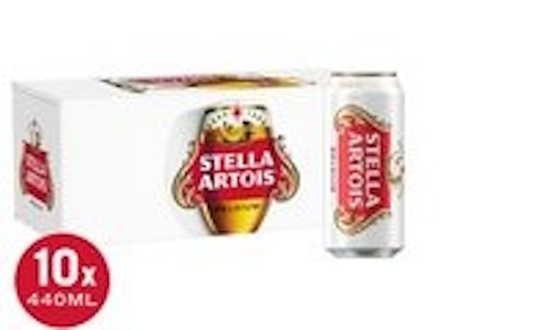 Stella Artois Premium Lager Beer Cans 10 x 440ml OFFER