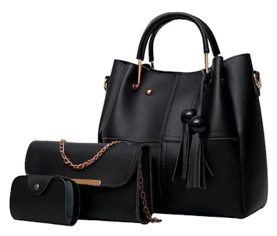 2 Pcs Leather Bag Set For Women