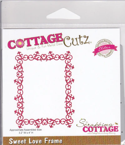 Cottage Cutz®  Die cut - Schablone "Sweet Love Frame"