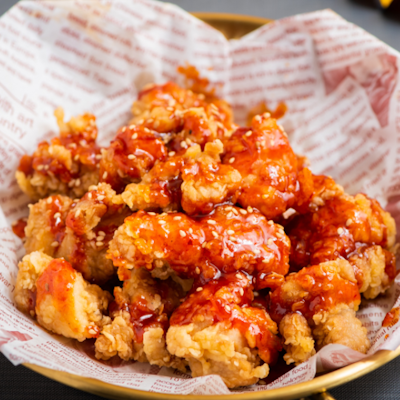 Korean Style Sweet Spicy Fried Boneless Chicken (King's Chicken)