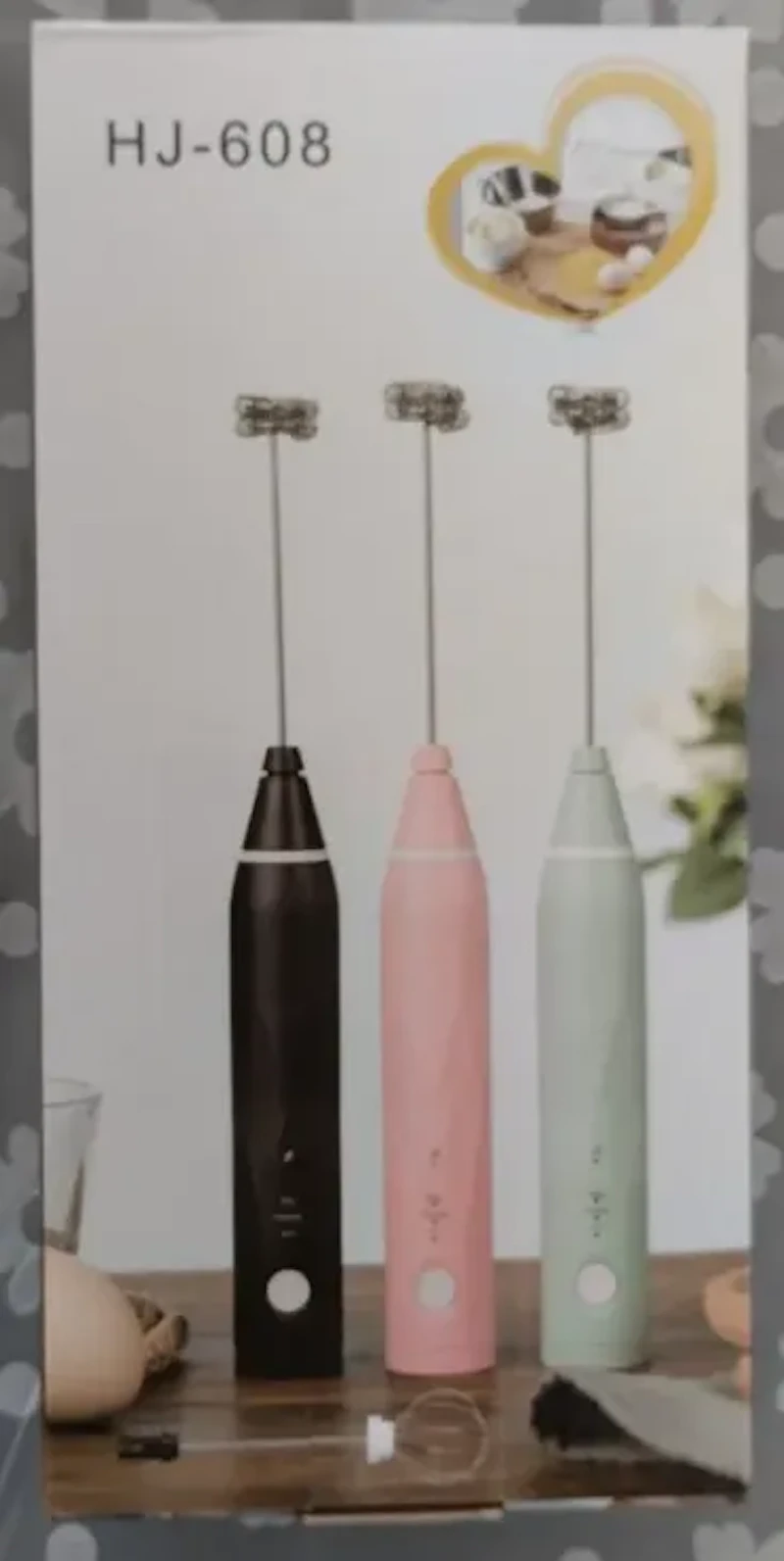 Electric Milk Frother Egg Beater Handheld (random Color)