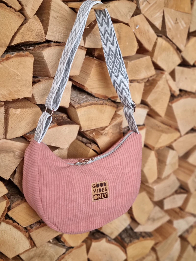 Bananentasche Cord, Größe S, rosa