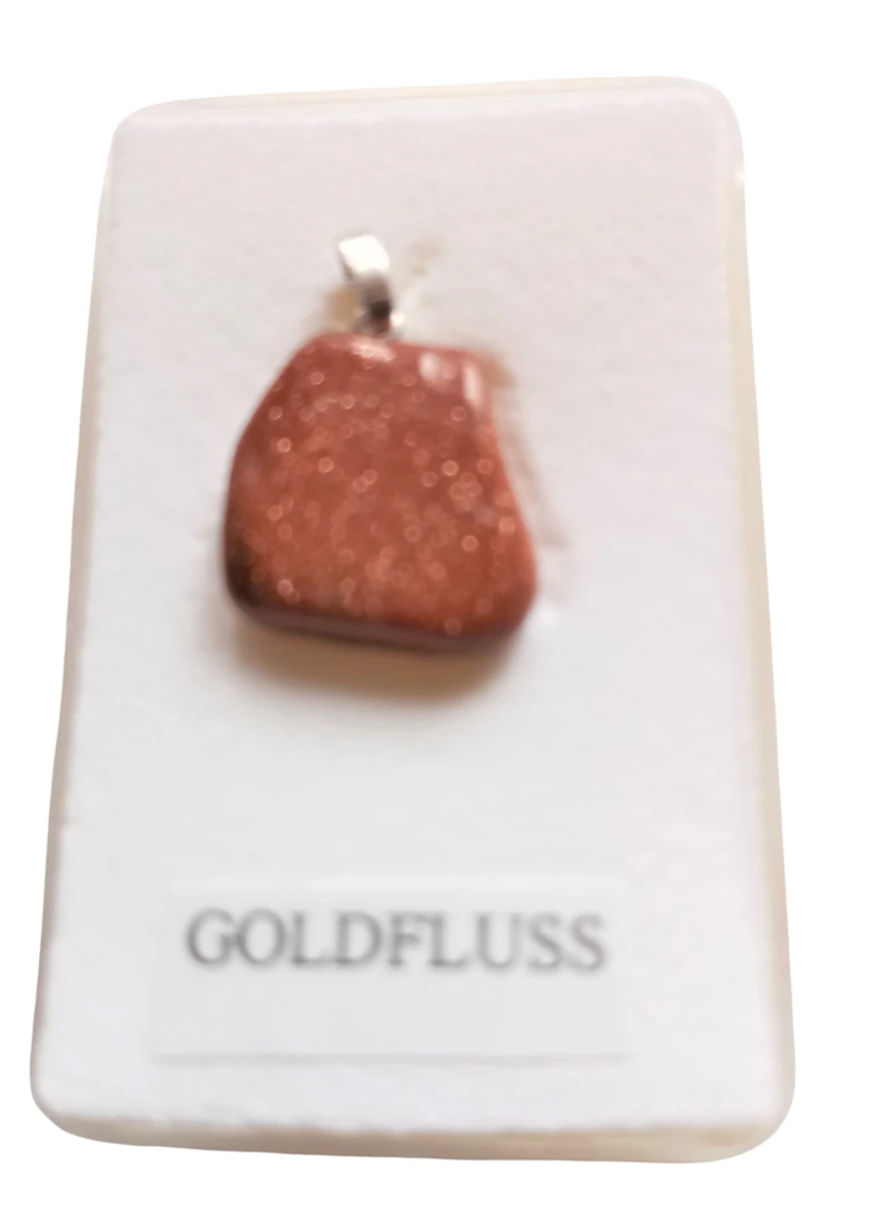 Edelsteinanhänger Goldfluss