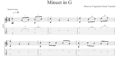 Minuet in G | TABS & Sheet Music