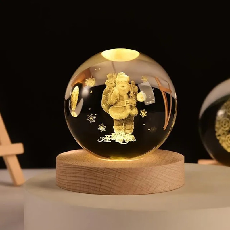3D Crystal Ball Glowing Lamp 