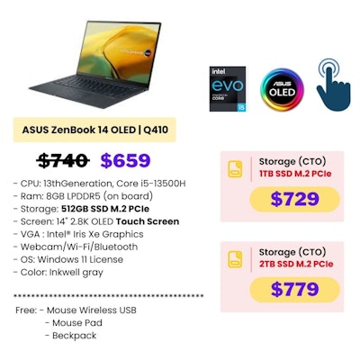 ASUS ZenBook 14 OLED (Q410)