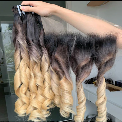 Vietnamese human hair double drawn wave bundles available in different colors 