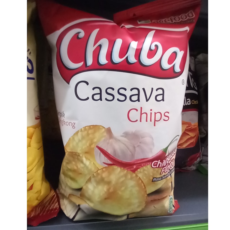 Chuba Cassava chips chili flavor (Namaste)