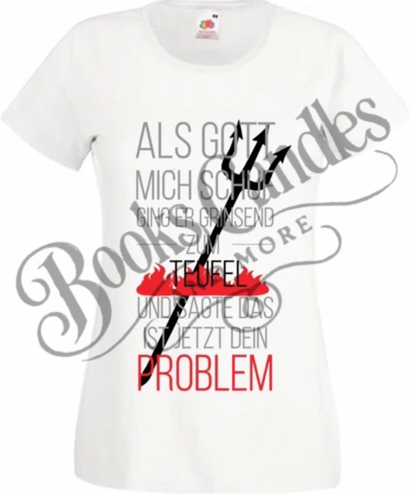 T-Shirt Damen "Als Gott mich schuf" 