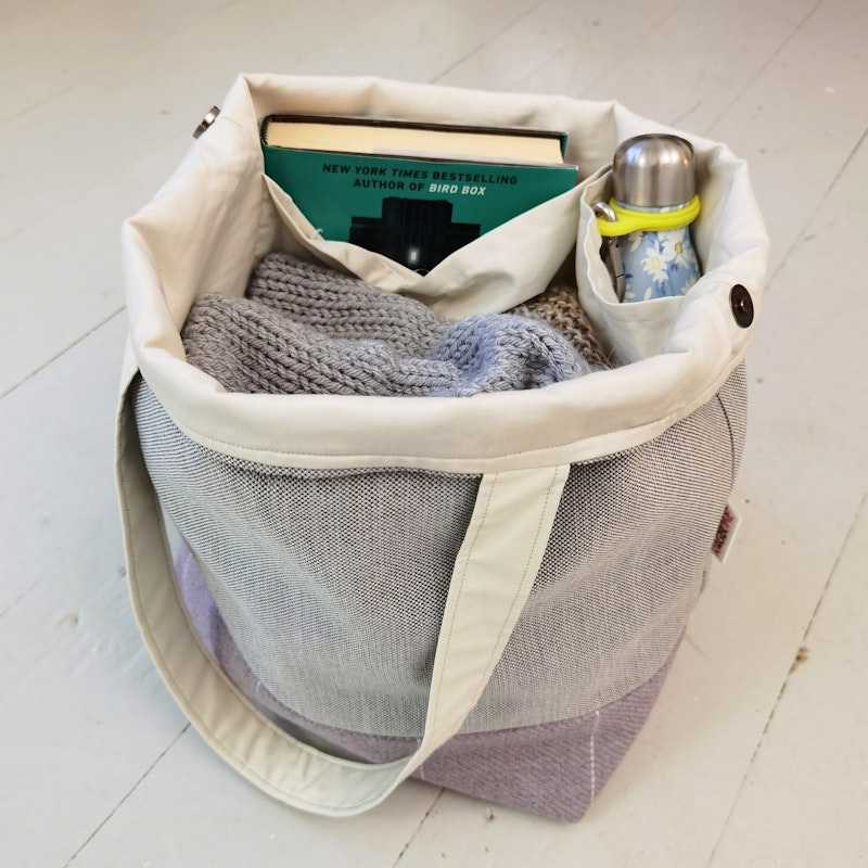 Grey &  Plaid Everyday Tote Bag