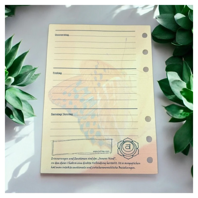 Planer/ Kalenderblätter Sakralchakra orange