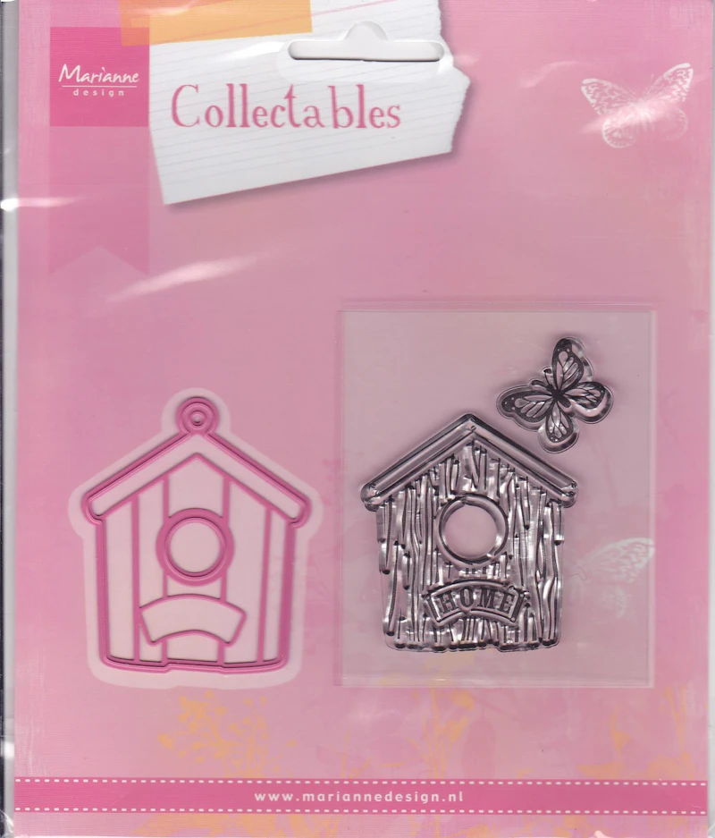 Die cut - und Stempel - Set "Vogelhaus"