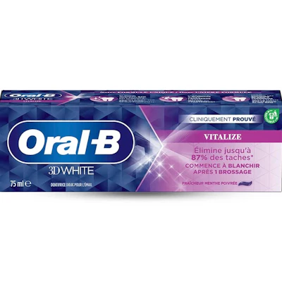 ORAL B | Dentifrice 3D White Vitalize | 75ml