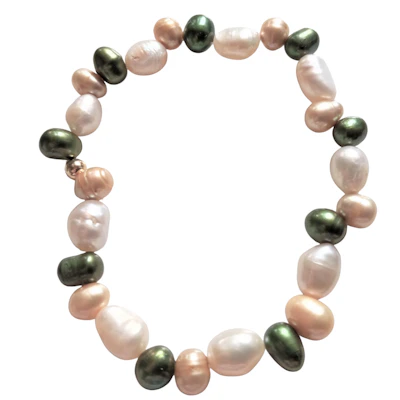 Perlenarmband 3-farbig