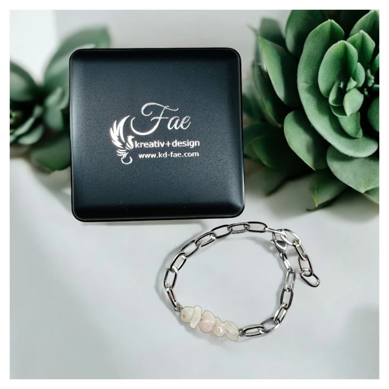 Armband "Ylena" mit Rosenquarz