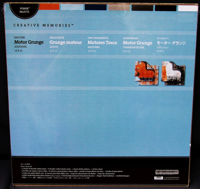 Creative Memories™ Themenpäckchen "Motor Grunge"