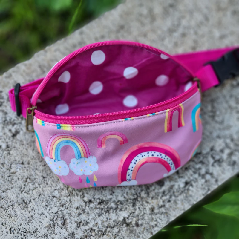 Bauchtasche, Crossbody Bag, Softshell, Regenbogen 2