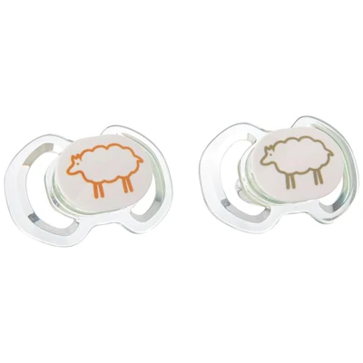 2 PACK Mixie Orthodontic Silicone Sheep Pacifier (6-18 months)