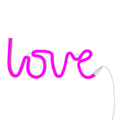 A Little Lovely Company Love Neon Light - Pink
