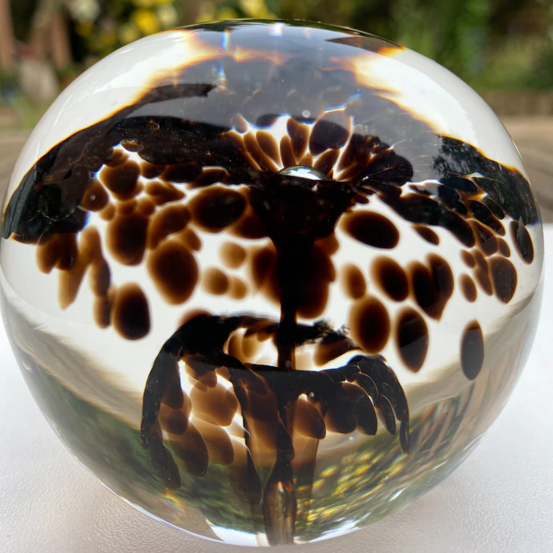 Orient & Flume Paperweight, Kristallglas, 1983