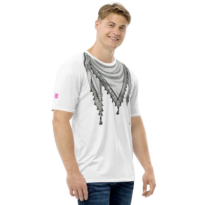 Palestine symbol keffiyeh style men