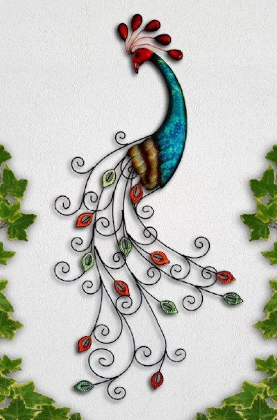 Wanddeko Vogel Metall - Wanddeko