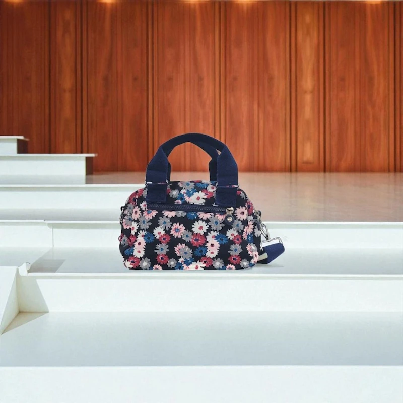 CRINKLE Printed Mini Tote Hand Bag