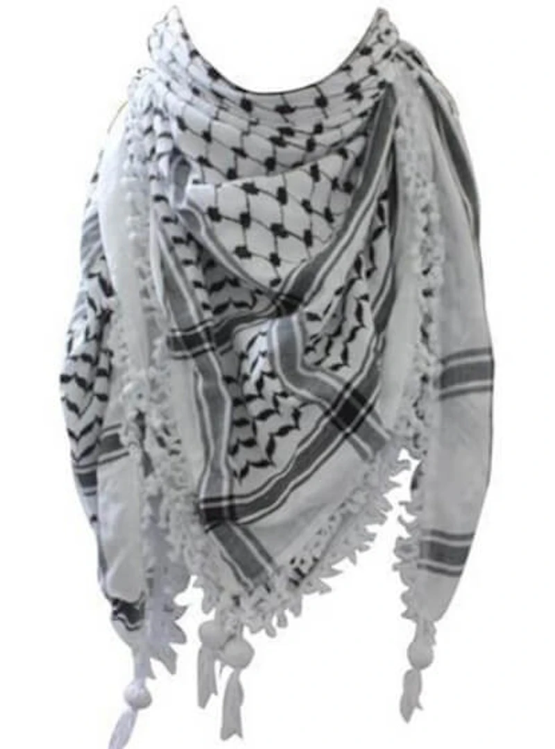 Palestine White men/women shawl scarf head wrap