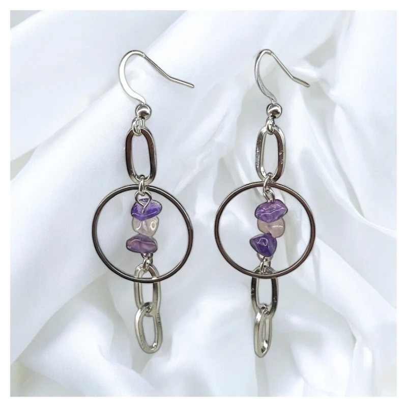 Ohrringe "Ylena" mit Amethyst