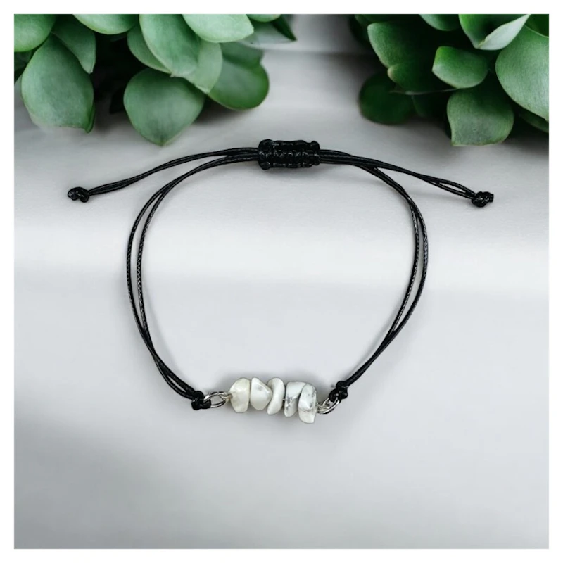Kordel-Armband "Howlith"