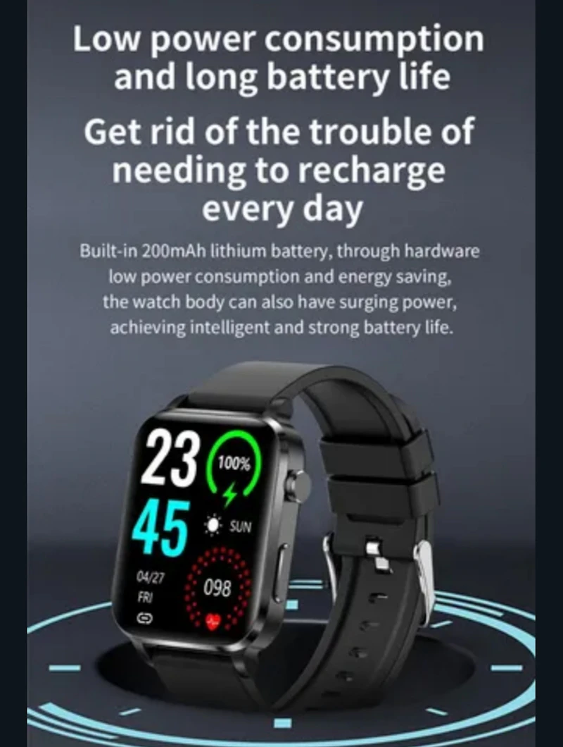 Bluetooth Calling New Blood Sugar Smart Watch Watch Heart rate blood pressure tracker 