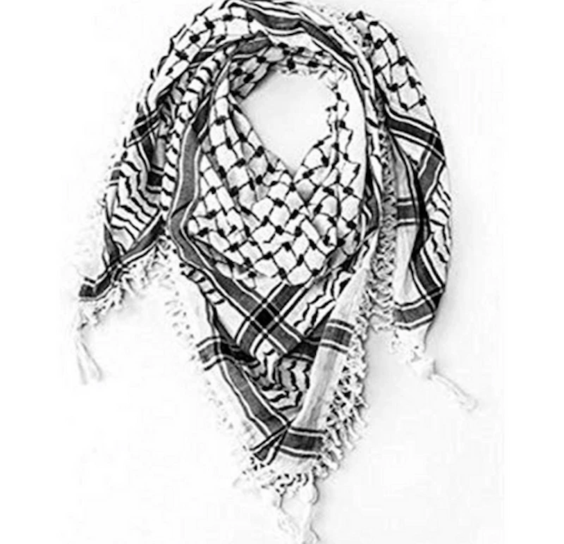 Palestine White men/women shawl scarf head wrap