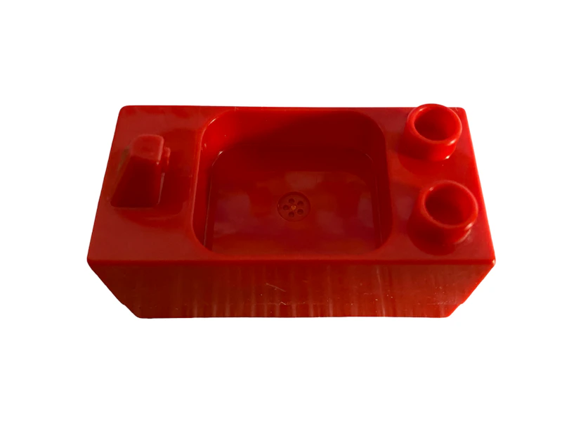 Spülbecken rot