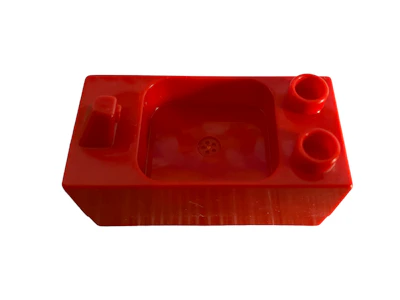 Spülbecken rot