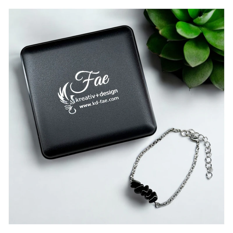 Armkettchen "Liara" mit Obsidian