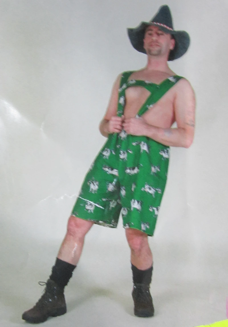 Kostüm grüne Kuhhose