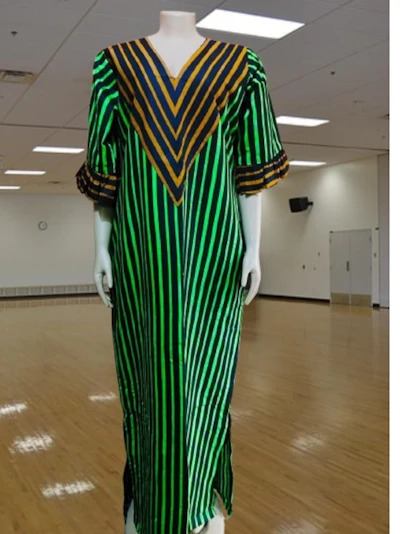 EMRALD VOGUE STRIPES GOWN
