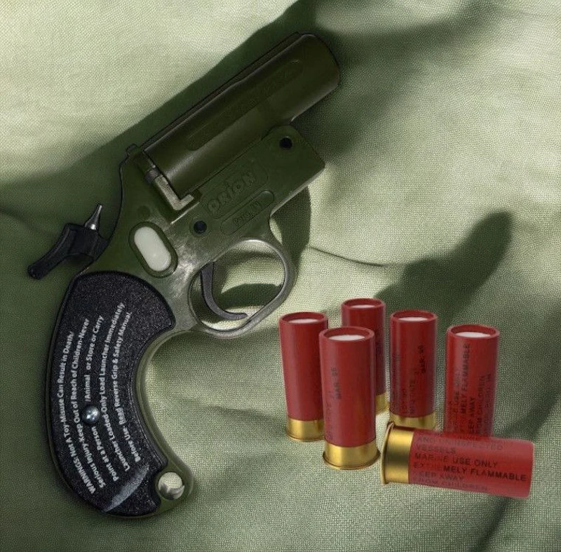 Pistolet de détresse Lance Fusée O&N (US) Compatible 12/50 Gomme cogne 