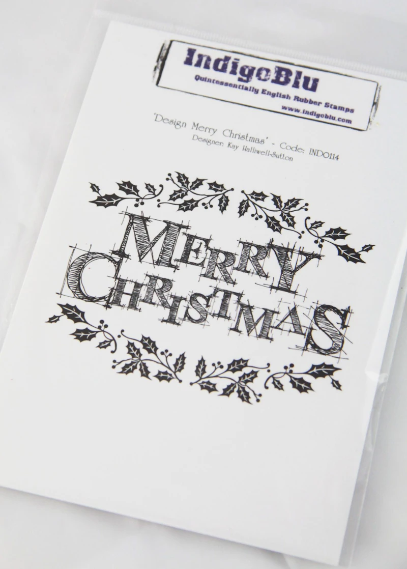 Indigo Blu A6 Stempel "Merry Christmas"