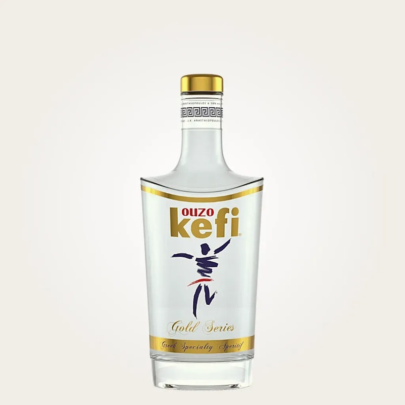 Ouzo Kefi Gold Series Premium Griechischer Anisschnaps 0,7 Liter
